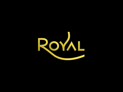 Royal Logo design logo royal typography vector