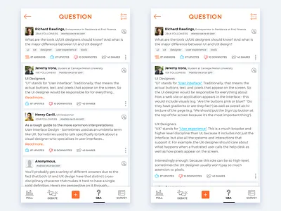Q&A appui daily 100 challenge dailyui debate poll qa questionanswer survey ui uid userexperience userinterface