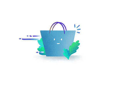 Shopping cart shopping simple drawing smile