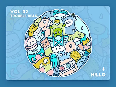 little monster cute illustration little monsters ui