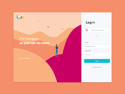 ITV Compass agency app design digital agency digitalagency graphic graphicdesign illustator illustration ui web