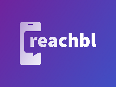 Reachbl logo bubble call communication logo message reachbl shtrak smartphone sms telephone text