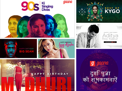 Gaana's Visual work design design art design love gaana ideation indian design visual designer