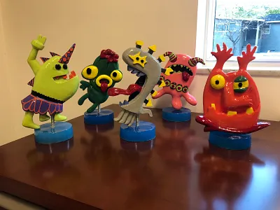 Creature Contaminants character design creature contaminants illustration whats in your tap word of mouth