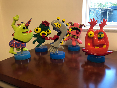 Creature Contaminants character design creature contaminants illustration whats in your tap word of mouth