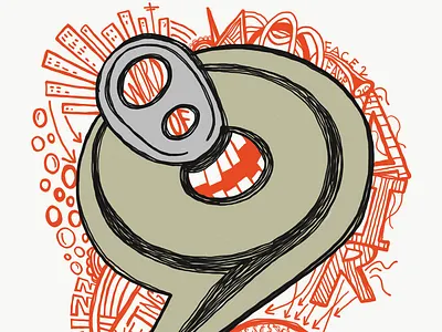 Fizz design doodle face to face conversations illustration typography word of mouth