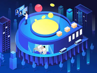 isometric letter Q illustration 2.5d design illustration isometric letter