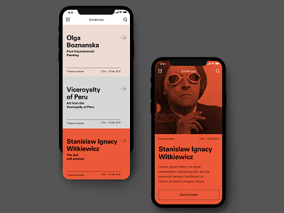 MNW- mobile adobexd branding ios iphonex mobile museum uidesign uxdesign