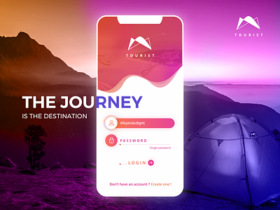 The Journey Is The Destination design flat ui ux