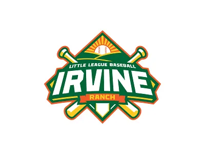 Irvine Ranch Baseball League baseball green orange yellow