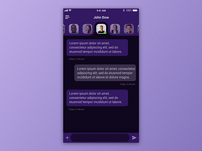 Direct Messaging – Daily UI 013 app dailyui dailyui 013 message app