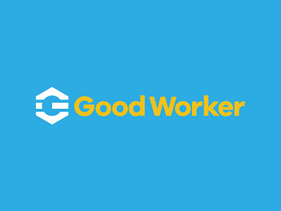 Good Worker Logo branding design icon illustration logo typography vector