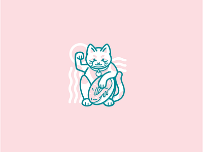 Donut Cat cat character colors donut drawing illustration logo pink