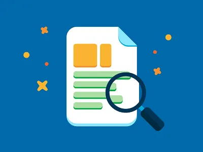 Magical Document confetti document isometric lemonly magnifying glass mazoo michael mazourek stars