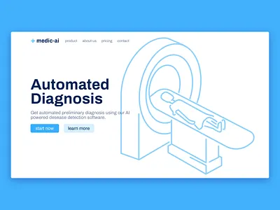 30days Web Design | Day no. 13 30 day challenge 30 days 30daychallenge 30days aids artificial intelligence dailui dailyui illustration landing page medical medical app medical care medical design ui ux web design