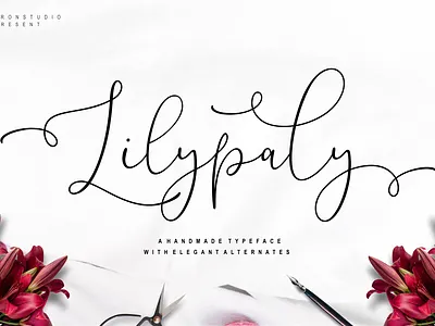 Lilypaly - Handlettering Font app business casual classic design elegant exclusive fashion feminime icon illustration logo luxury minimalist natural script font signature simple stylish typography