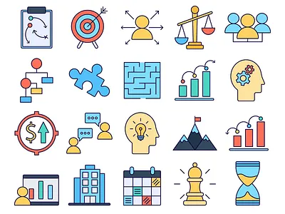 Strategy Vector Freebie Icon Set free freebie graphics icons typography vector