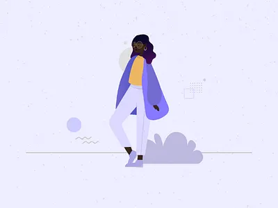 Niñita colors illustration kid purple