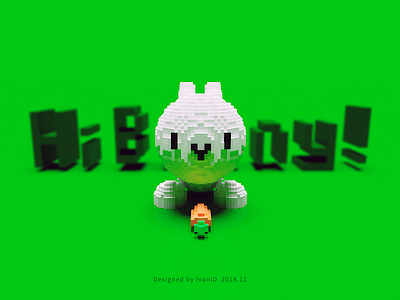 Bunny3d 3d bunny magicvoxel voxel