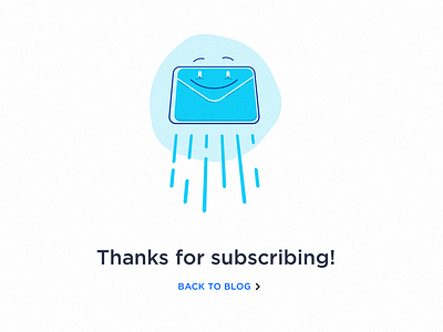 Tnx ! blog flat illustration subscribe thanks vector