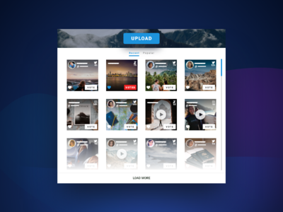 Multi-Media Hub Thumbnail adobexd dark gradients mock socialposts ugc work