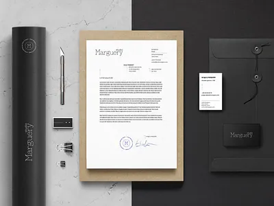 Marguery studio / Visual identity architecture black and white black and white logo branding graphic design logo minimal monochromatic simple studio visual identity