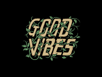 Goodvibes branding design icon identity illustration lettering logo type typography vector