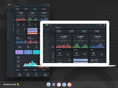 Infinite Admin Dashboard admin dashboard bootstrap 4 bootstrap admin bootstrap dashboard dark dashboard infinite design responsive design