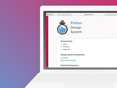 Potion Design System atomic design card dashboard design system design systems portfolio potion ui ux