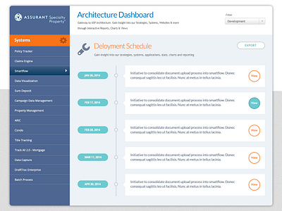 Assurant Specialty Property dashboard ui datavisualization freelance designer interface design ui ux uidesign uidesigner uiux uiuxdesign visualdesign webapp