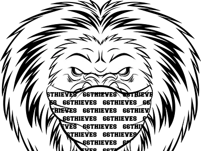 66Thieves Lion bandit illustration