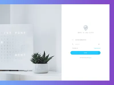 Login to App login ui web design