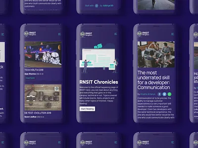 Mockup for RNS Chronicles branding design illustration mock up ui uidesign uitrends uiux ux web webdesign website