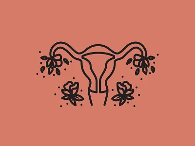 4/4 Sacred Icon brand identity celestial feminine feminism feminist icon icon artwork iconography illustration line art line icon logo logomark reproduction spiritual uterus