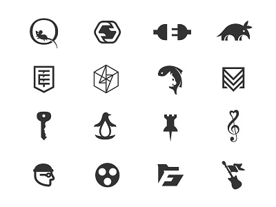 Black & White Marks black black white icon logos