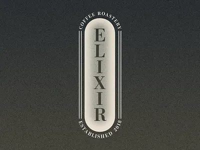 Elixir Coffee Roastery - DLC #6 branding coffee roastery coffee shop dailylogochallenge design elixir illustration logo shop typography vector