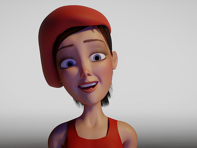 Girl 3d character design