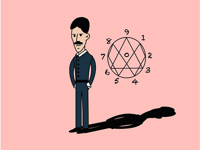 Nikola Tesla croatia genius illustration numbers science tesla univers