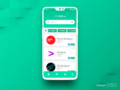 Daily UI #050 050 dailyui job job application joblisting