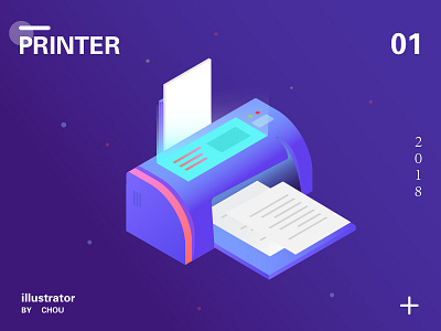 Printer illustration 插图