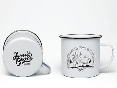 Deer Mug Concept camp camp mug coffee cup deer illustration mug pnw