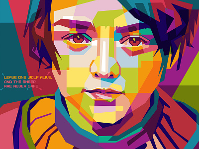 WPAP Illustration | Arya Stark - Game of Thrones artwork color design fanart figure illustration illustrator trace vector vector art wpap