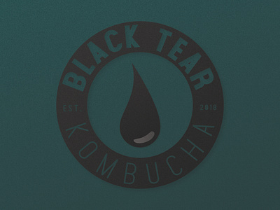 Black Tear Kombucha affinity affinitydesigner illustrator kombucha learning logo