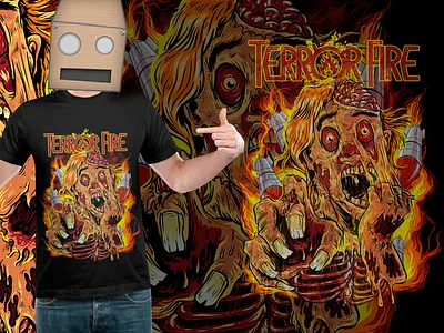 Tees TF artwork dark illustration misile skeleton tees tshirt