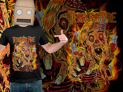 Tees TF artwork dark illustration misile skeleton tees tshirt