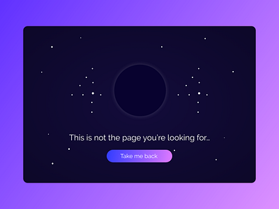 404 008 404 404 error 404 page dailyui dailyui 008 dark design space stars ui