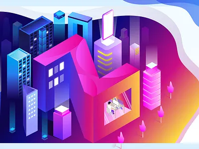 isometric letter Z illustration 2.5d design illustration isometric letter