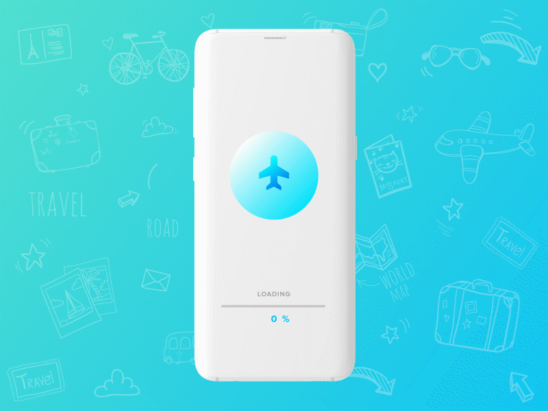 Loading screen Animation | Travel by saurabh nagar on Dribbble