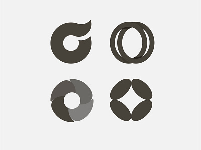 O lettermarks brand branding design graphic design illustration lettering lettermark logo logo design logotype minimal typography vector