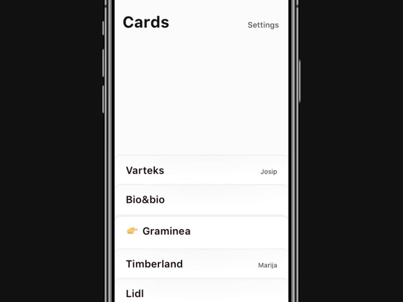 Card, Edit cards clean edit feed ios minimal simple stiff ui ux